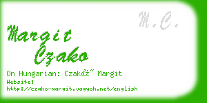 margit czako business card